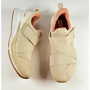 TIEM Latus Studio Fitness Womens Shoes Beige Athletic Training Sneakers Size 8 thumbnail 5