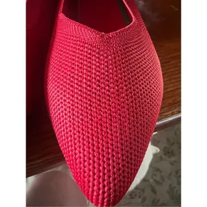 Atalina Woven Ballot Red Flats Shoes Sz 6 NIB thumbnail 7