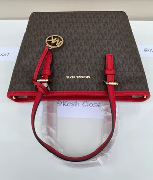 Michael Kors JST Extra-Small Top-Zip Tote Bag -Flame/Brown thumbnail 6