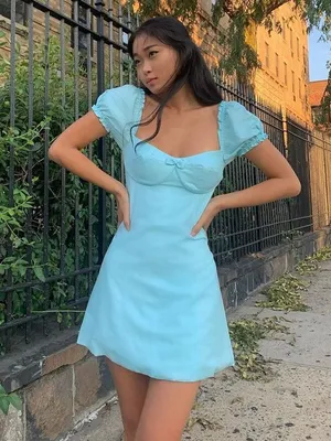 With Jean Coupe Dress in Clear Water thumbnail 1