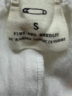 Pins and Needles White Off Shoulder Ruffle Peasant Blouse Size S thumbnail 6