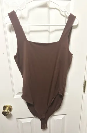 Old Navy Brown Tank Top Bodysuit Medium thumbnail 1
