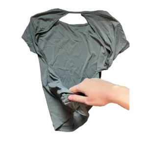Bershka Gray Women's Cross Back and Backless Top thumbnail 3