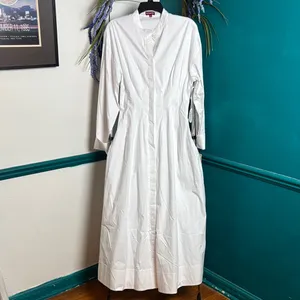 Staud Lorenza midi dress white sold out online thumbnail 2