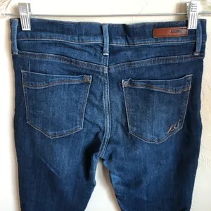 Express Dark Wash Mid Rise‎ Legging Denim Jeans thumbnail 7