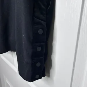 Athleta Retroplush Velvet Crewneck‎ Sweatshirt Black Size M thumbnail 5