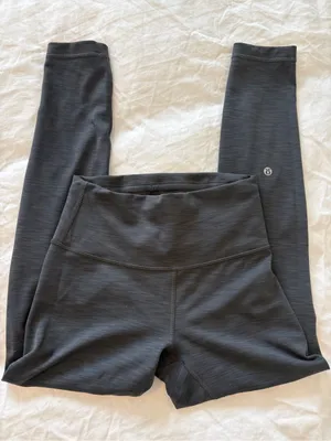 Lululemon Heathered Graphite Grey Leggings thumbnail 2