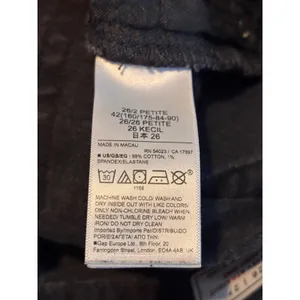 Gap Cheeky Straight High Rise Jeans 2P Black Distressed Grunge Edgy Raw Hem thumbnail 7