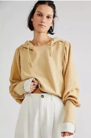 NWOT Free People Women's Love Letter Hoodie thumbnail 1