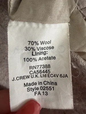 J.Crew women’s Size 6 Wool Blend Mini Skirt Beige Lined Classic(A531) thumbnail 11