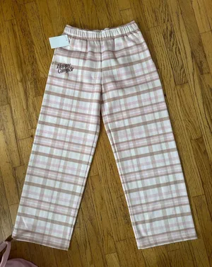 🩷 Happy Camp3r Plaid Flannel Sweatpants 🩷 BRAND NEW thumbnail 1