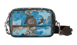 GUCCI GG Monogram Coated Marbled Fabric Shoulder Bag Crossbody Mini 855449 thumbnail 1