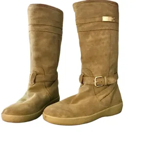 Coach "Tallulah" Pull On Suede And Faux Shearling Lined Winter Boots (5.5) thumbnail 7
