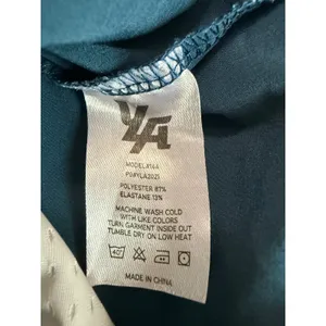 YoungLA 144 Womens 2-in-1 Training Shorts Teal White Mesh Liner Large thumbnail 7
