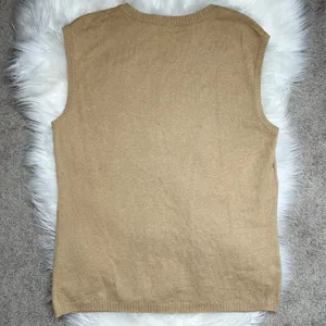 ESCADA Vintage Argyle Sweater Vest Womens Large Wool Cashmere Silk Academia Twee thumbnail 3