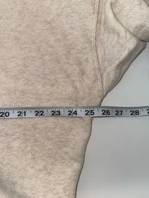 Maurices Henley Pullover Sweatshirt Oatmeal Cream Drop Shoulder thumbnail 6