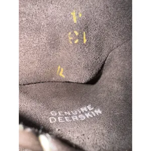 1970s Brown Deerskin Leather Gloves Contrast Whipstitch Size 7 thumbnail 16