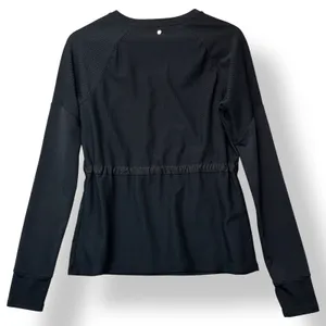 Footjoy Womens Black Athletic Top Drawstring Waist Mesh Panel M Golf Gorpcore thumbnail 4