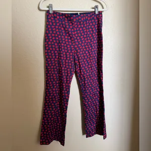 Alice + Olivia‎ Michiko Pintuck Crop Floral Pants Size 2 thumbnail 2