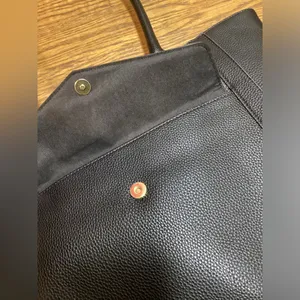 Liz Claiborne Black pebbled faux leather purse thumbnail 5