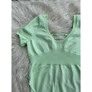 Nike Chill Knit Bodysuit Mint Green Size Large thumbnail 5