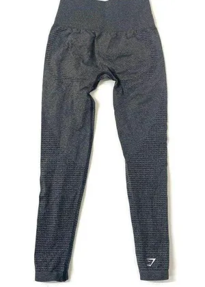 Gymshark Vital Seamless 2.0 Leggings Charcoal Marl Size Small thumbnail 12