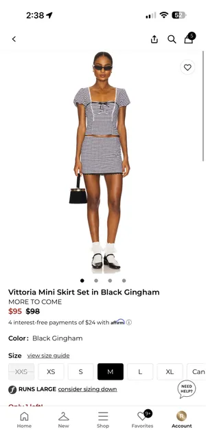 Revolve More to come Vittoria mini skirt set thumbnail 2