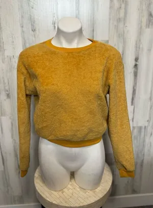 Gold fleece sweater Yellow thumbnail 1