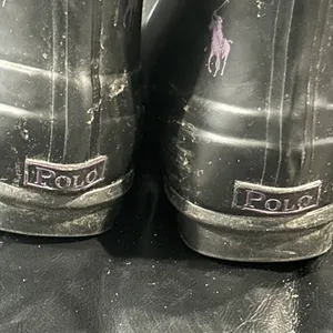 Polo by Ralph Lauren Black Boots with Purple Accents thumbnail 7