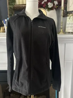 Columbia Benton Fleece Full Zip Up Jacket Women’s Size Small, Gray Color thumbnail 3