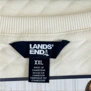 Lands’ End Ivory Quilted Lounge Set XXL thumbnail 4