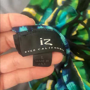 Iz Byer Striped Green & Blue Sleeveless Tank thumbnail 7
