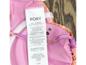 NWT Roxy Floral Bikini Top with Tie Front 19810862714 Lilac Purple Multi L thumbnail 7