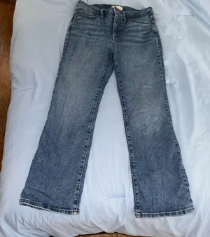 Madewell Cali Demi Boot Classic Women's Blue Denim ankle Jeans 29 thumbnail 1