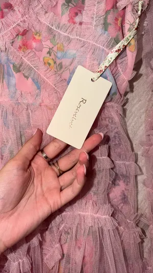Rose velvet dress Pink Size M thumbnail 3