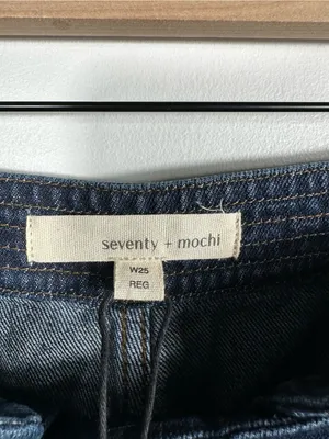 Seventy +‎ Mochi Marie Sailor Jeans 25 High Rise Wide Leg Button Front thumbnail 10