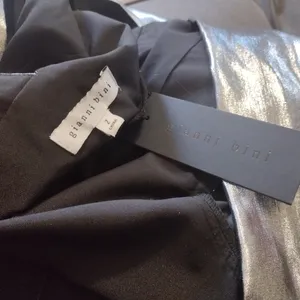 NEW Gianna Bindi Zella Metallic Silver Evening Gown thumbnail 7