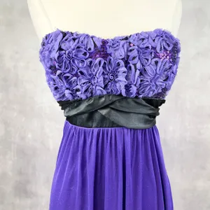 Ruby Rox Women Formal Dress Size M Empire Waist Y2K Prom Glam HoCo Glitter Party thumbnail 2