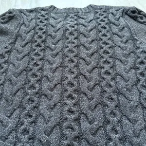 MAEVE By Anthropologie Charcoal Cable Knit Cardigan • Sz S thumbnail 7