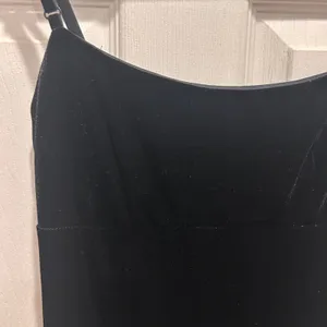 VTG City Triangles Black Velvet Maxi Empire Dress‎ Whimsigoth Grunge Small thumbnail 3