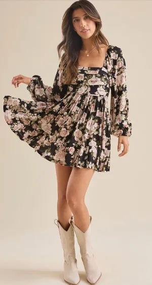 NWT Altar’d State Gracie Floral Mini Dress thumbnail 1