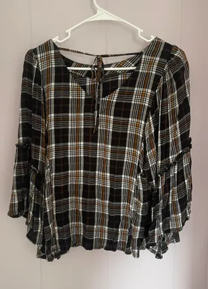 Maurice’s Plaid Blouse thumbnail 2