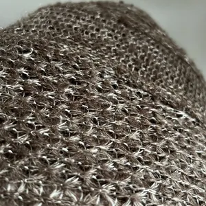 Vintage Brown Open Knit Cardigan Boho Cottagecore Crochet S thumbnail 5