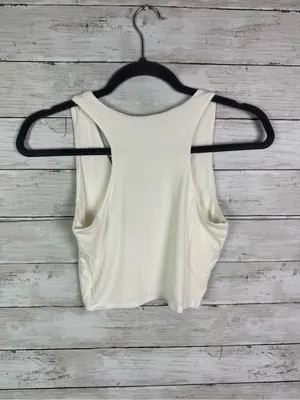 Lulu's Cream V-Neck Cropped Tank thumbnail 3
