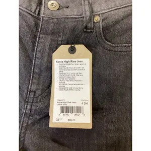 Prana Kayla High Rise Jeans Womens 4 Short Charcoal Grey Organic Denim 1968371. thumbnail 3