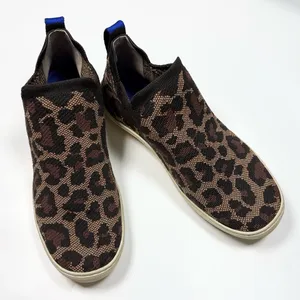 Rothy’s The Chelsea Wildcat Cheetah Print High Top Shoes S-510 Sz 8 thumbnail 2