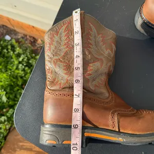 Ariat 4LR Brown Leather Western Boots Women US 6 Embroidered Cowboy thumbnail 8