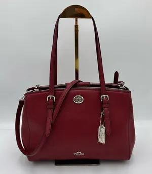 Coach Turnlock Carryall 29 Red Wine thumbnail 1