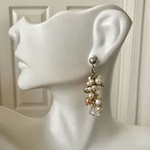 Coldwater Creek pearly cluster earrings thumbnail 6