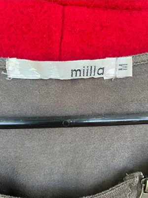 Miilla Clothing Taupe Suede-Look Asymmetrical Zip Jacket thumbnail 2